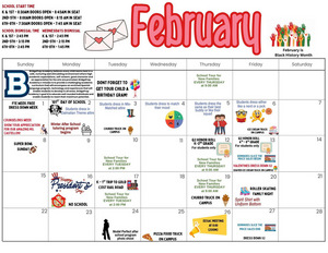 ✨February 2026 Activity Calendar ✨